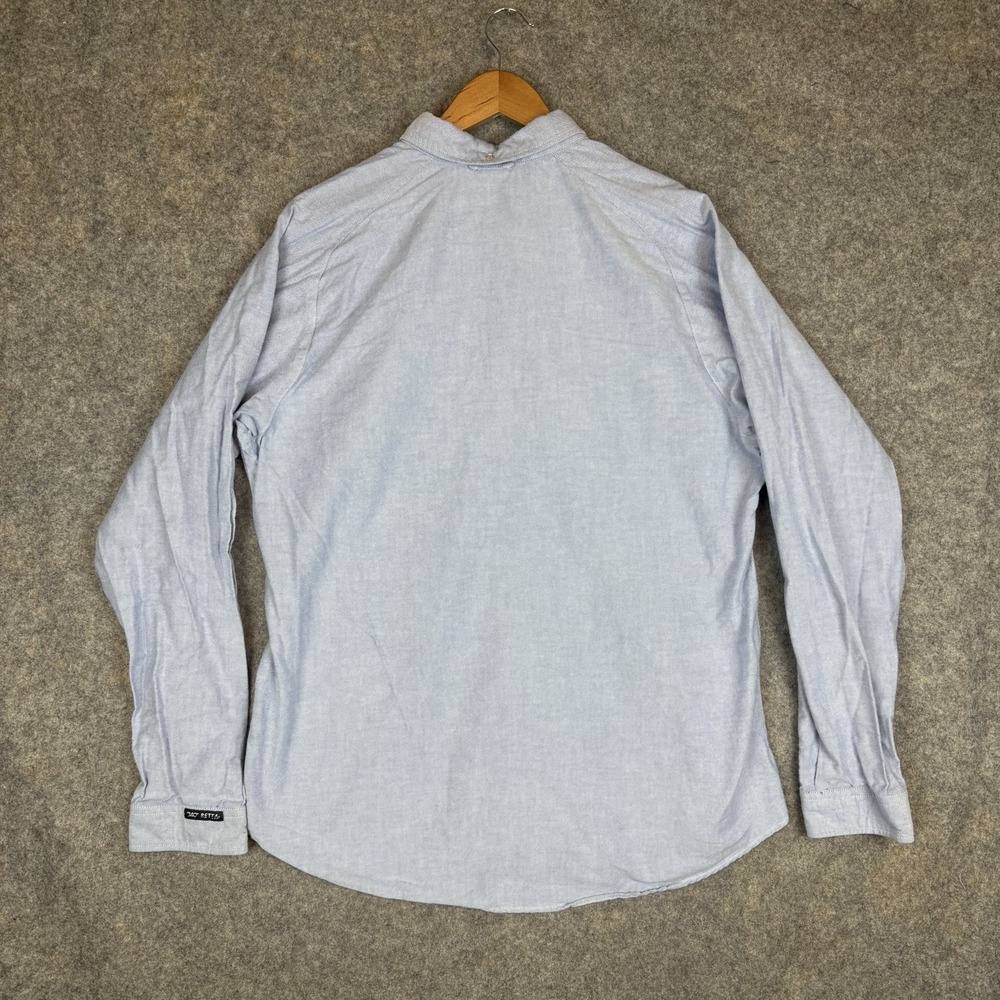 VTG Mo Betta Western Shirt 16.5x35 Blue Chambray Cowboy Garth Made In USA - Picture 2 of 11